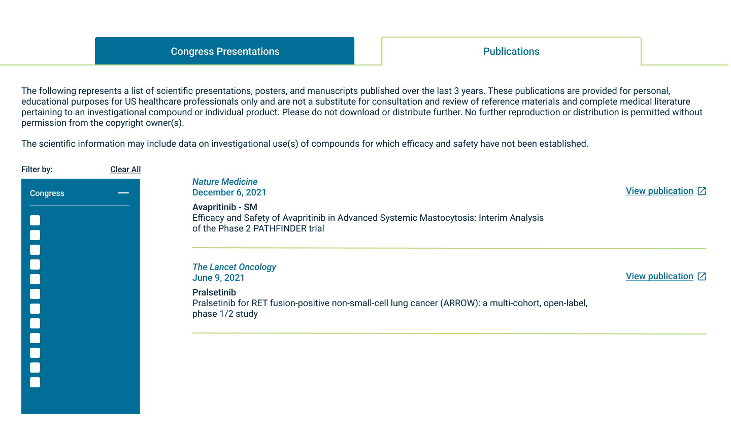 Blueprint Medicines Information Center Desktop Design 4